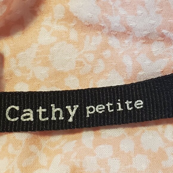 Cathy Pink & White Floral Blouse PXL - Picture 7 of 7